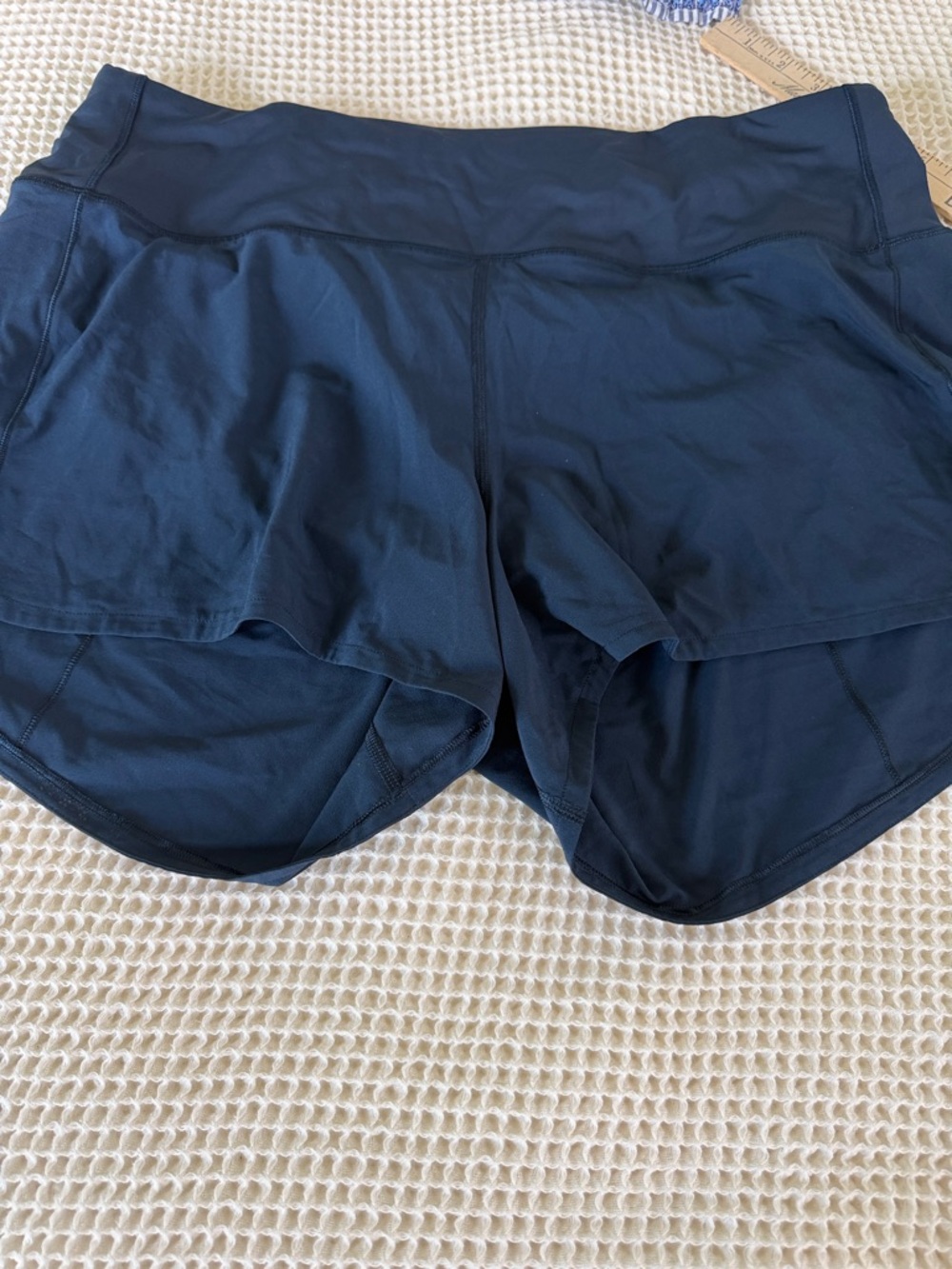 lululemon athletica Navy Athletic Shorts with Inner Liner